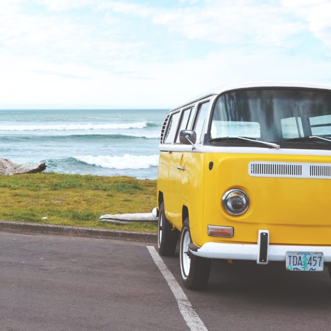 van in parking space