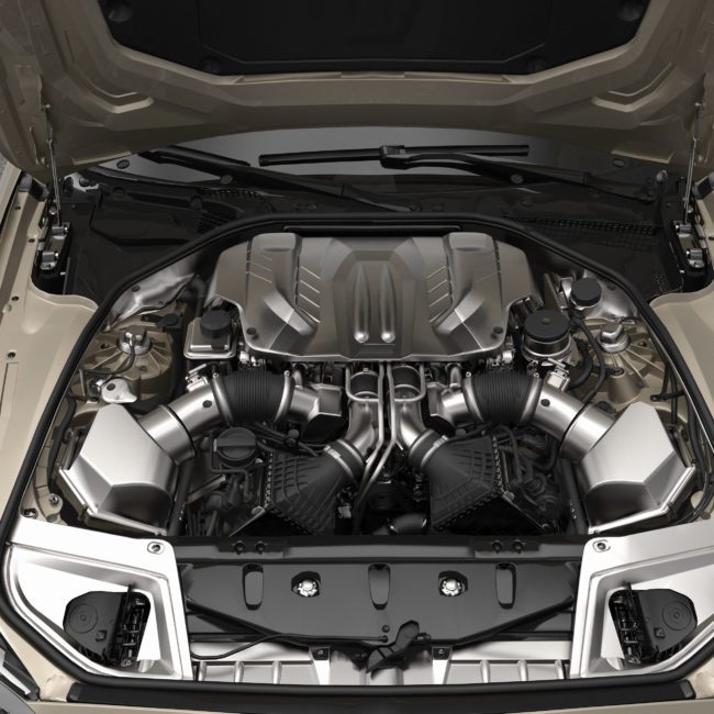 the engine of a EV car
