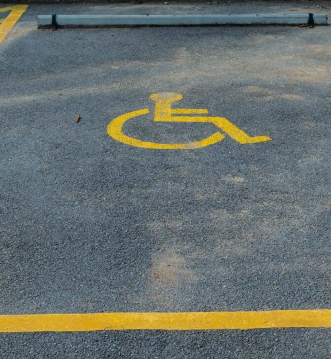 disabled parking bay