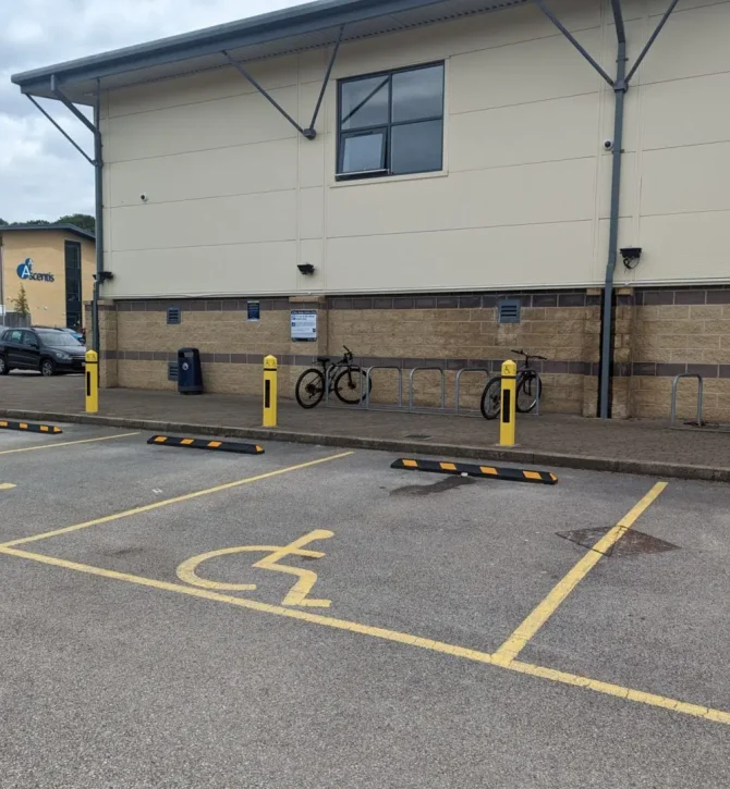 Disabled parking spaces