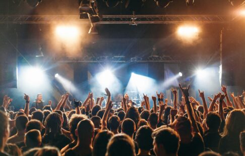 Crowd shot of a gig