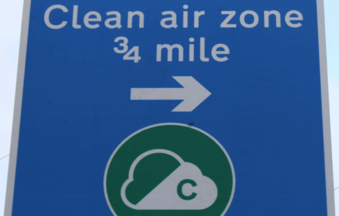 Clean air zone sign