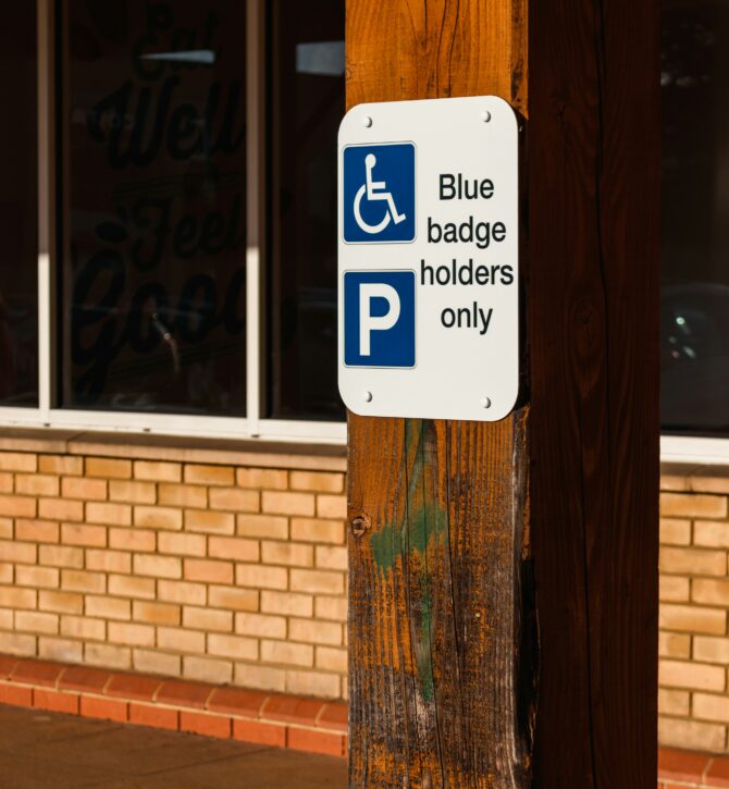 Accessible parking signage