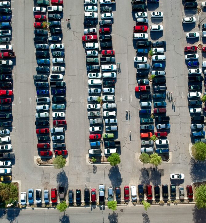 A full car park