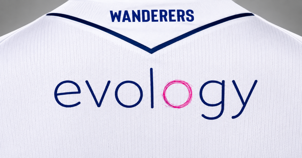 Evology back of shirt sponsor bwfc